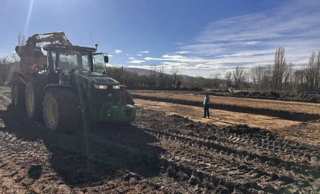 Terrassement à Martres-Tolosane ., Carbonne, Garonne TP
